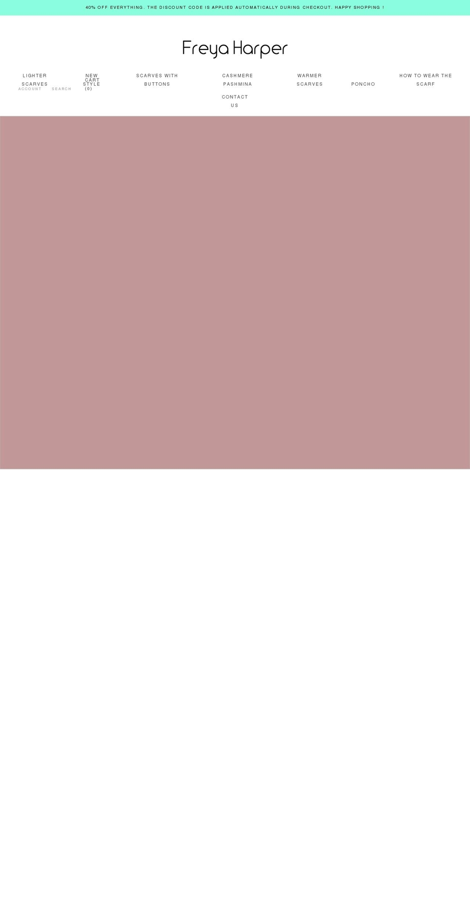 freyaharper.com shopify website screenshot