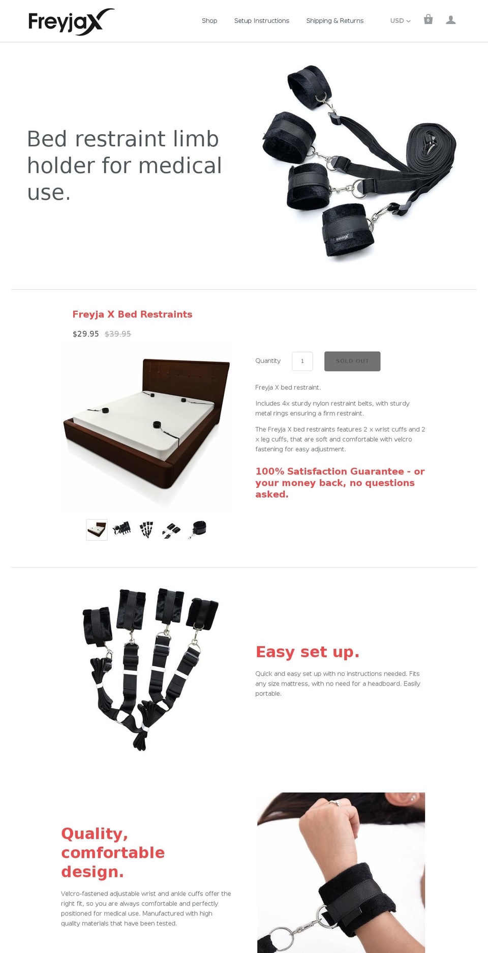 freyjax.com — Shopify storefront screenshot
