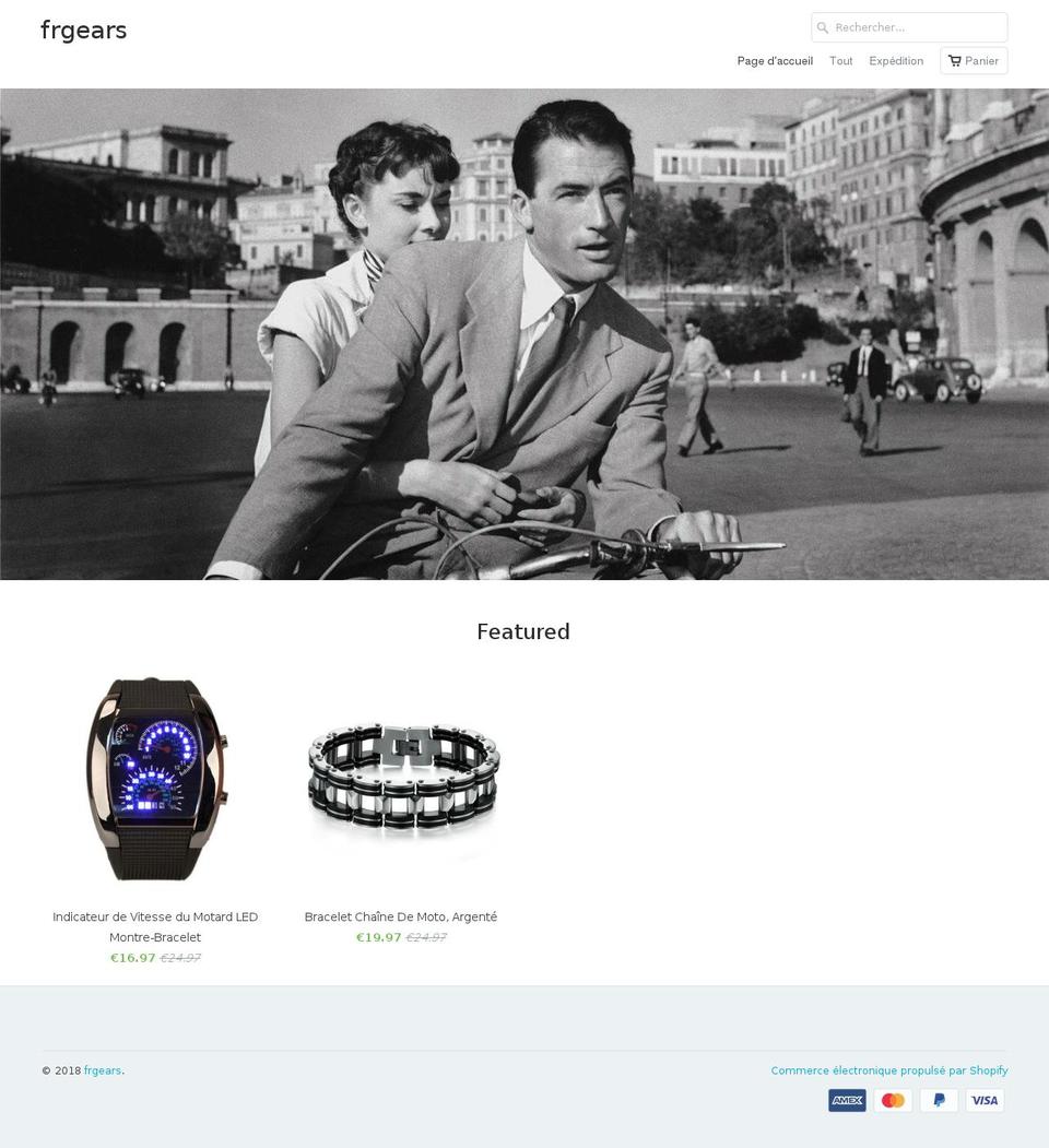 frgears.com — Shopify storefront screenshot