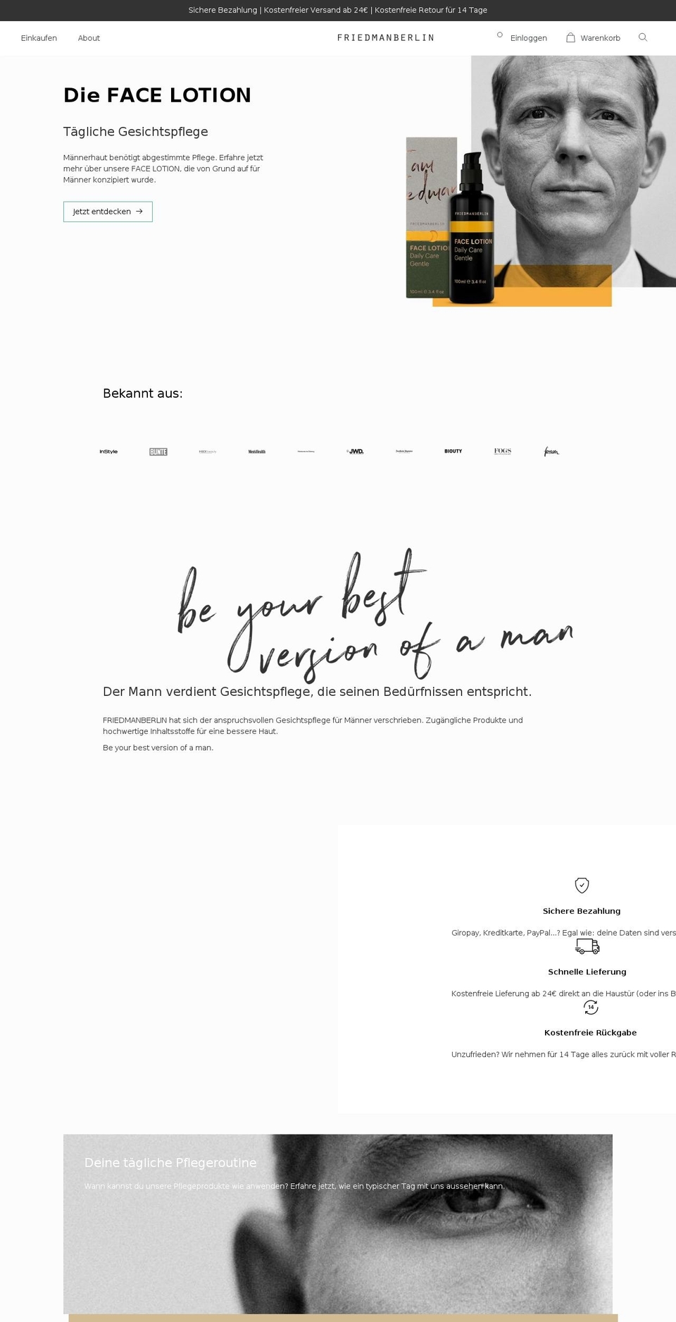 friedman.berlin shopify website screenshot