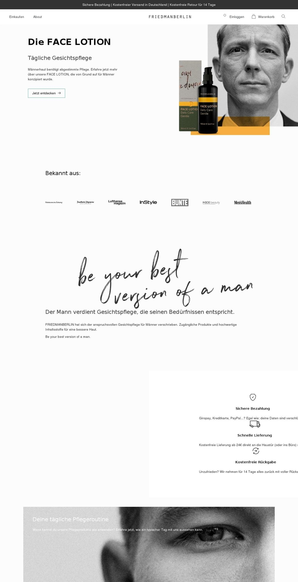 Friedman New Structure Shopify theme site example friedmanberlin.com