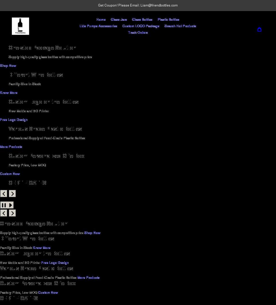 friendbottles.com shopify website screenshot