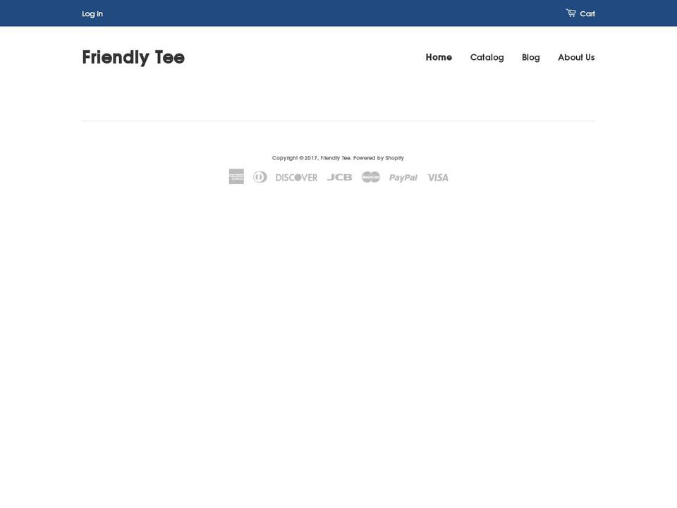 friendlytee.com shopify website screenshot