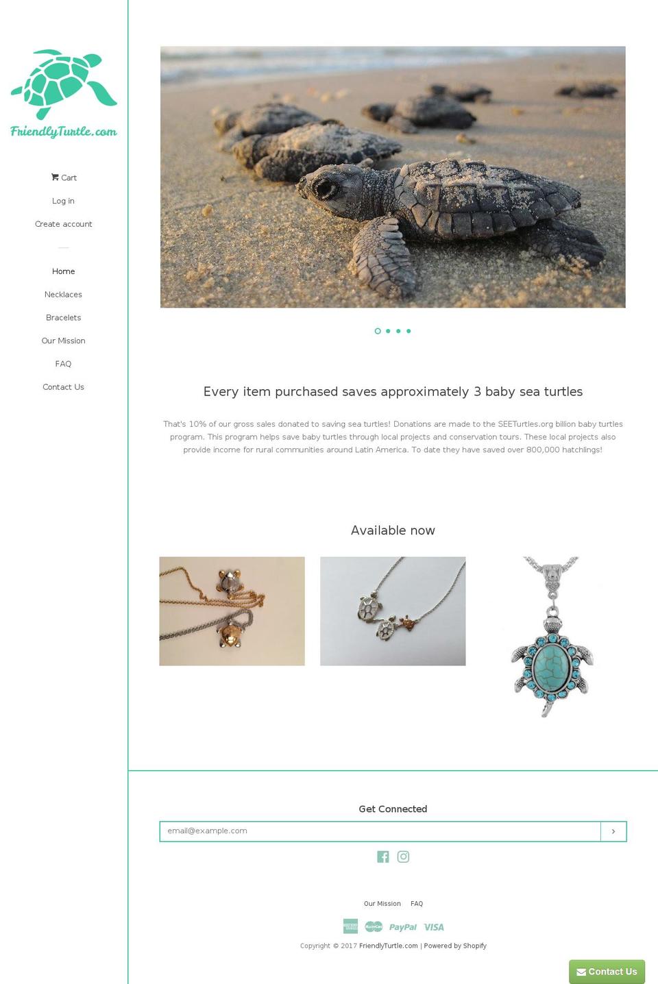 friendlyturtle.com shopify website screenshot