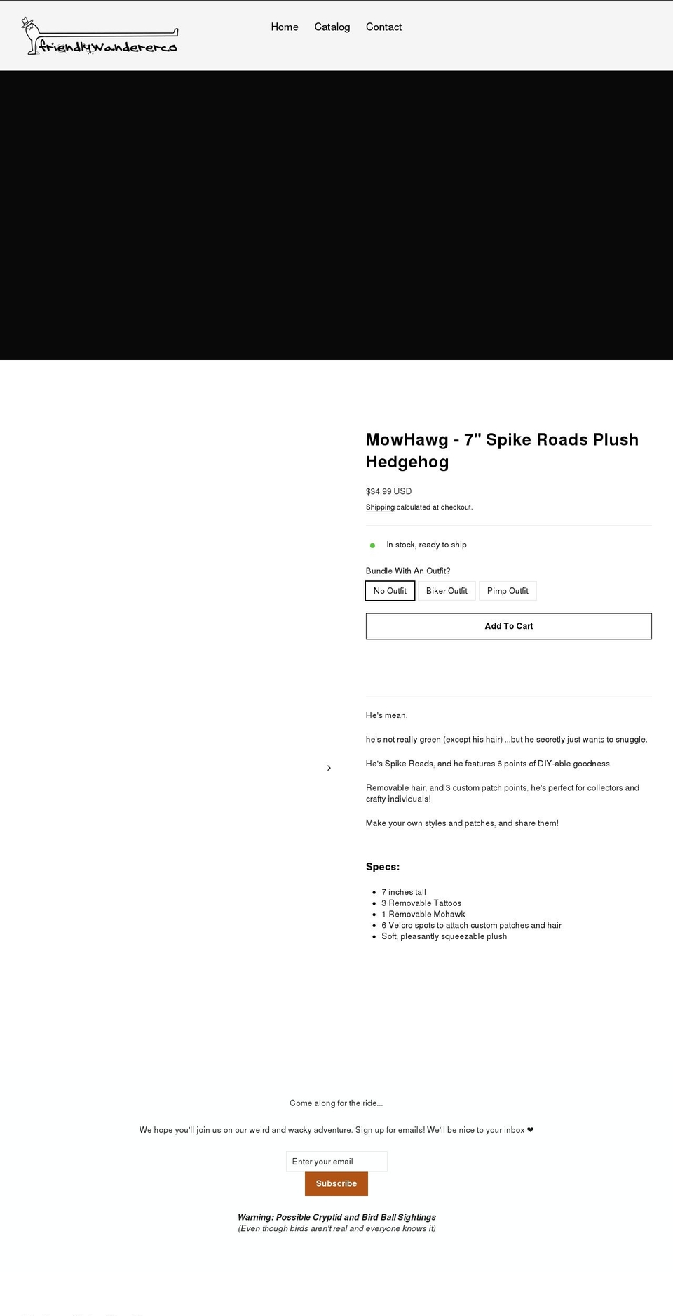 friendlywanderer.com shopify website screenshot