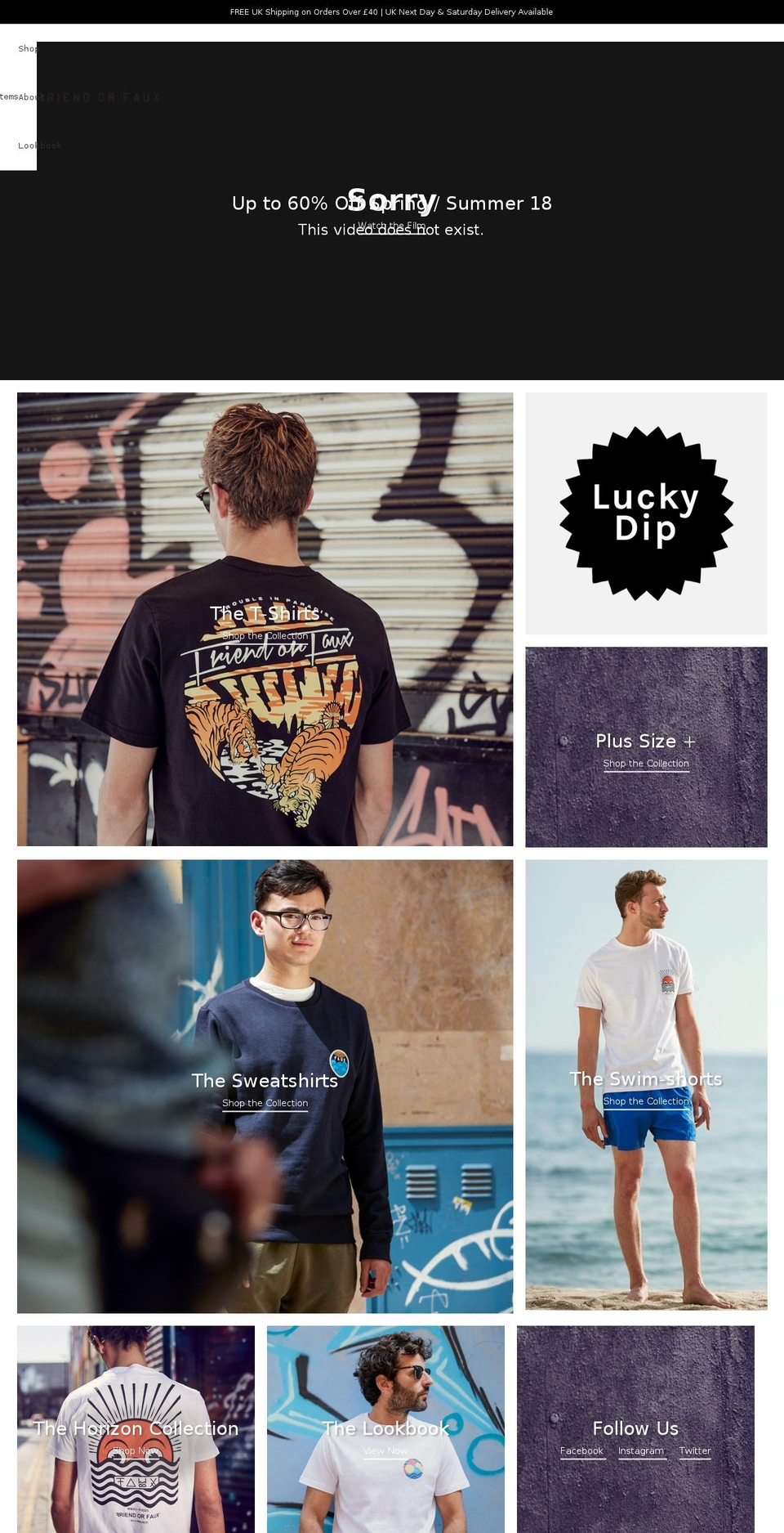 friendorfaux.com — Shopify storefront screenshot