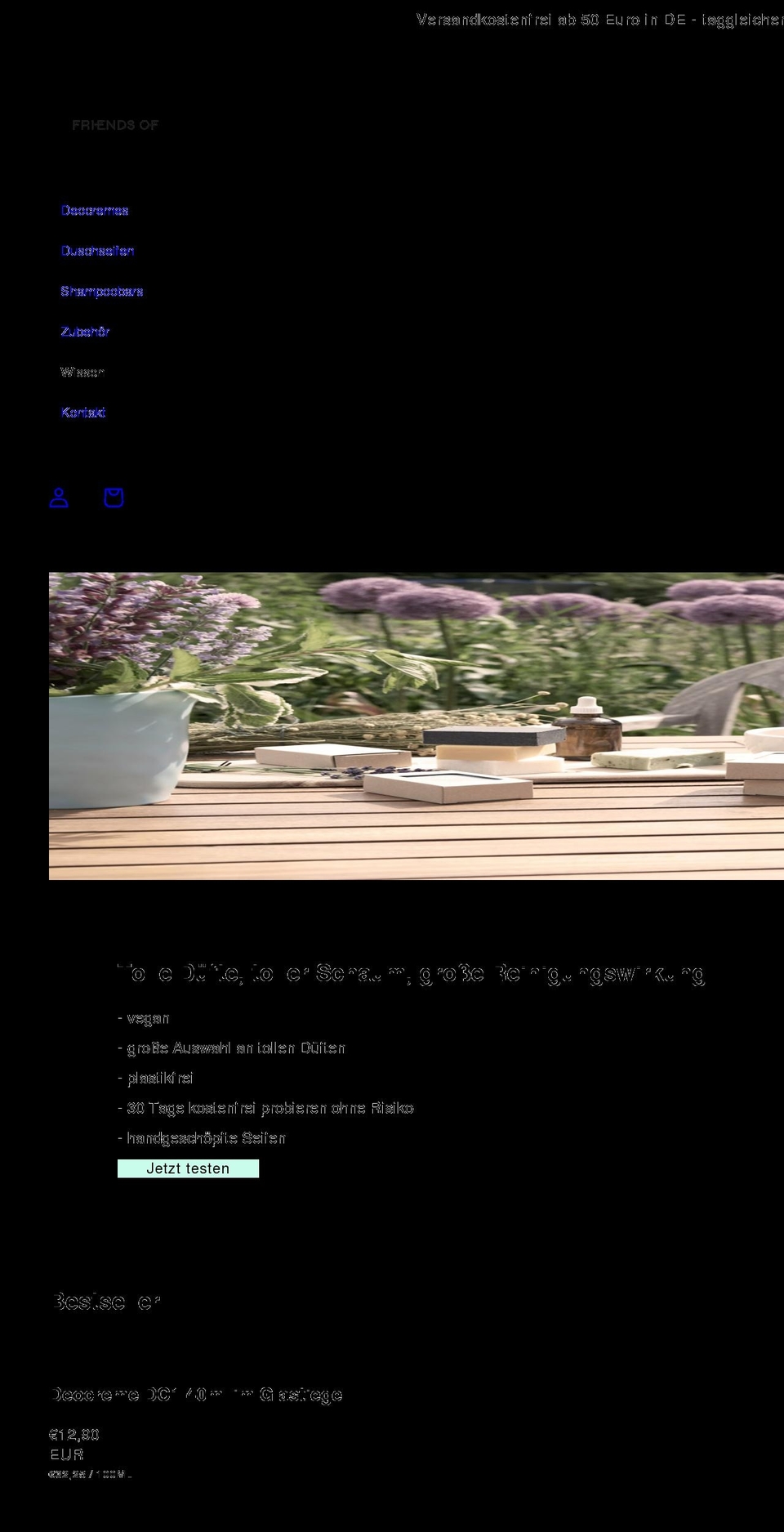 friends-of-nature.de shopify website screenshot