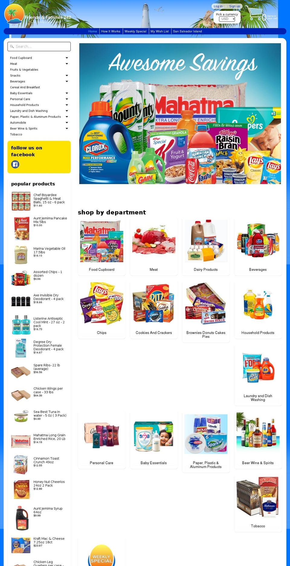 friendsandfamilies242.com — Shopify storefront screenshot