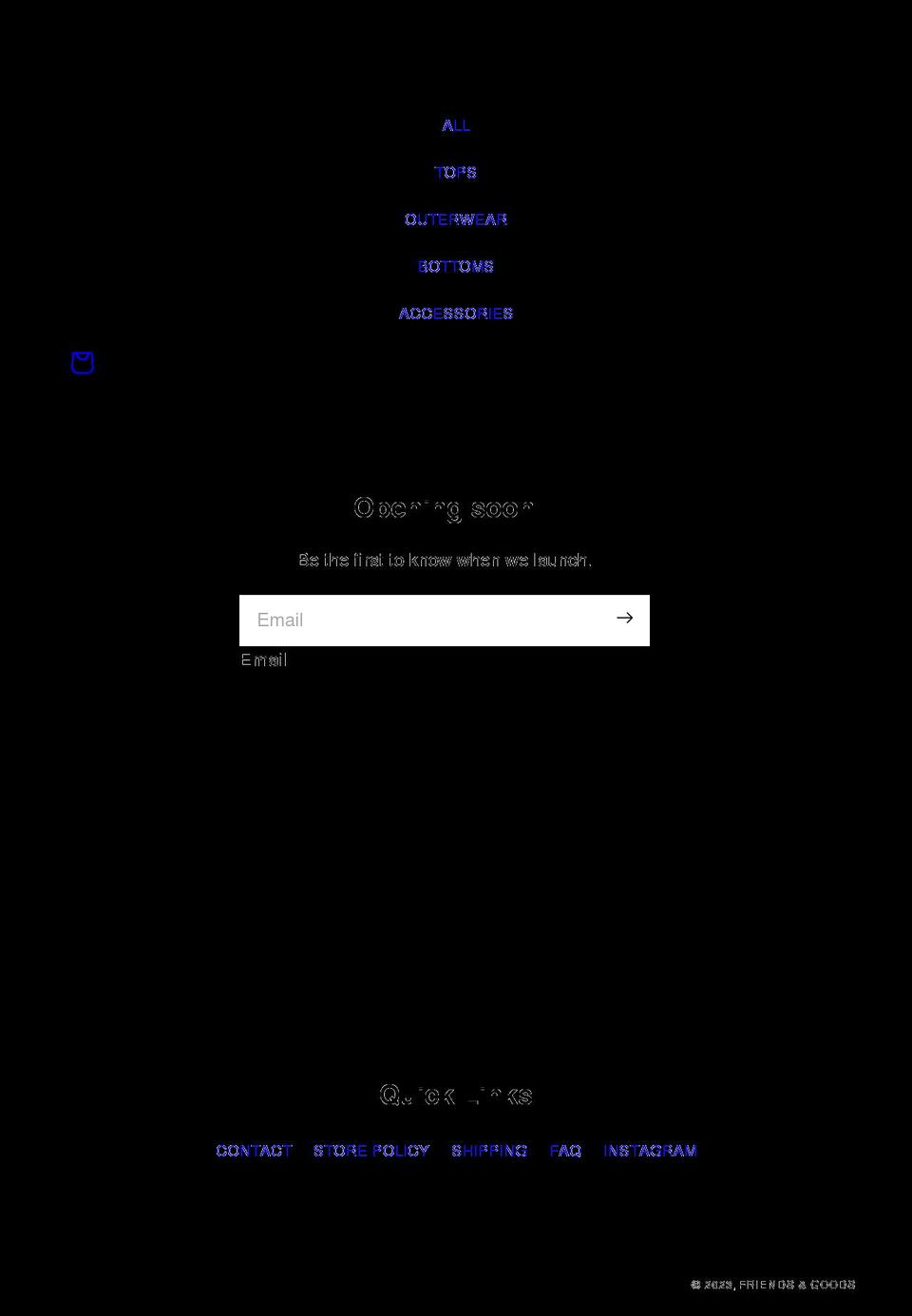 friendsandgoods.com shopify website screenshot