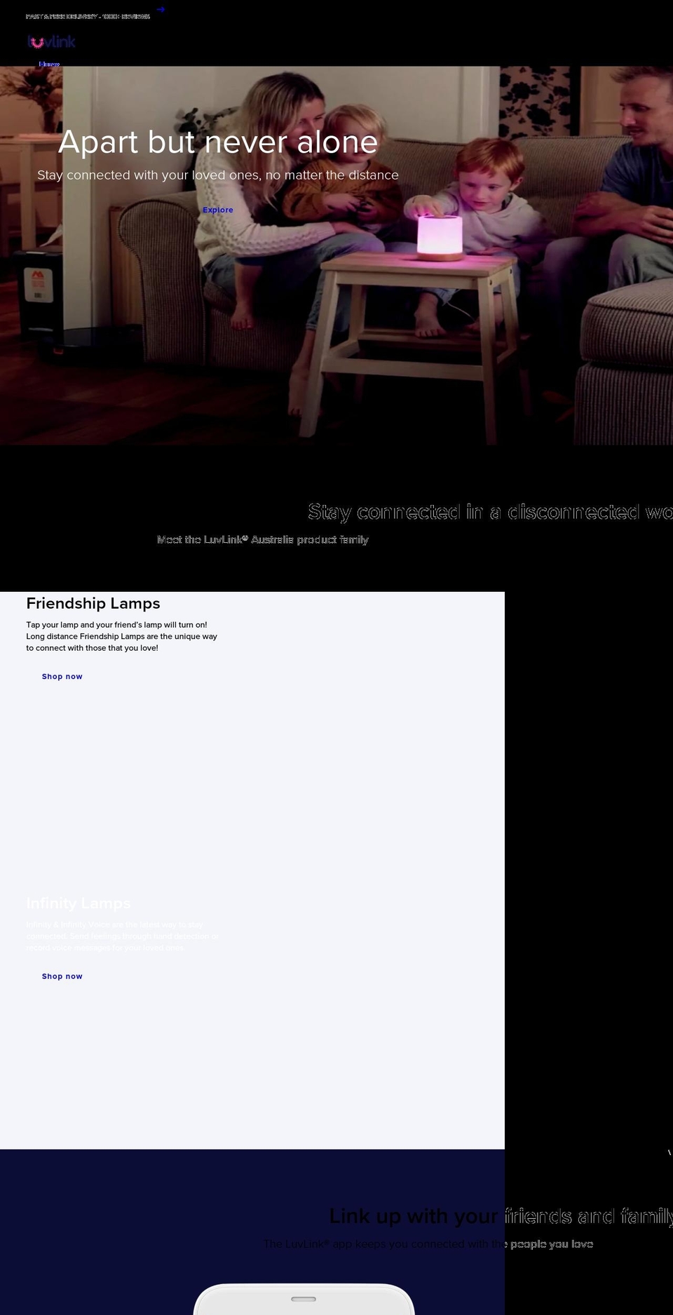 friendshiplamps.com.au shopify website screenshot
