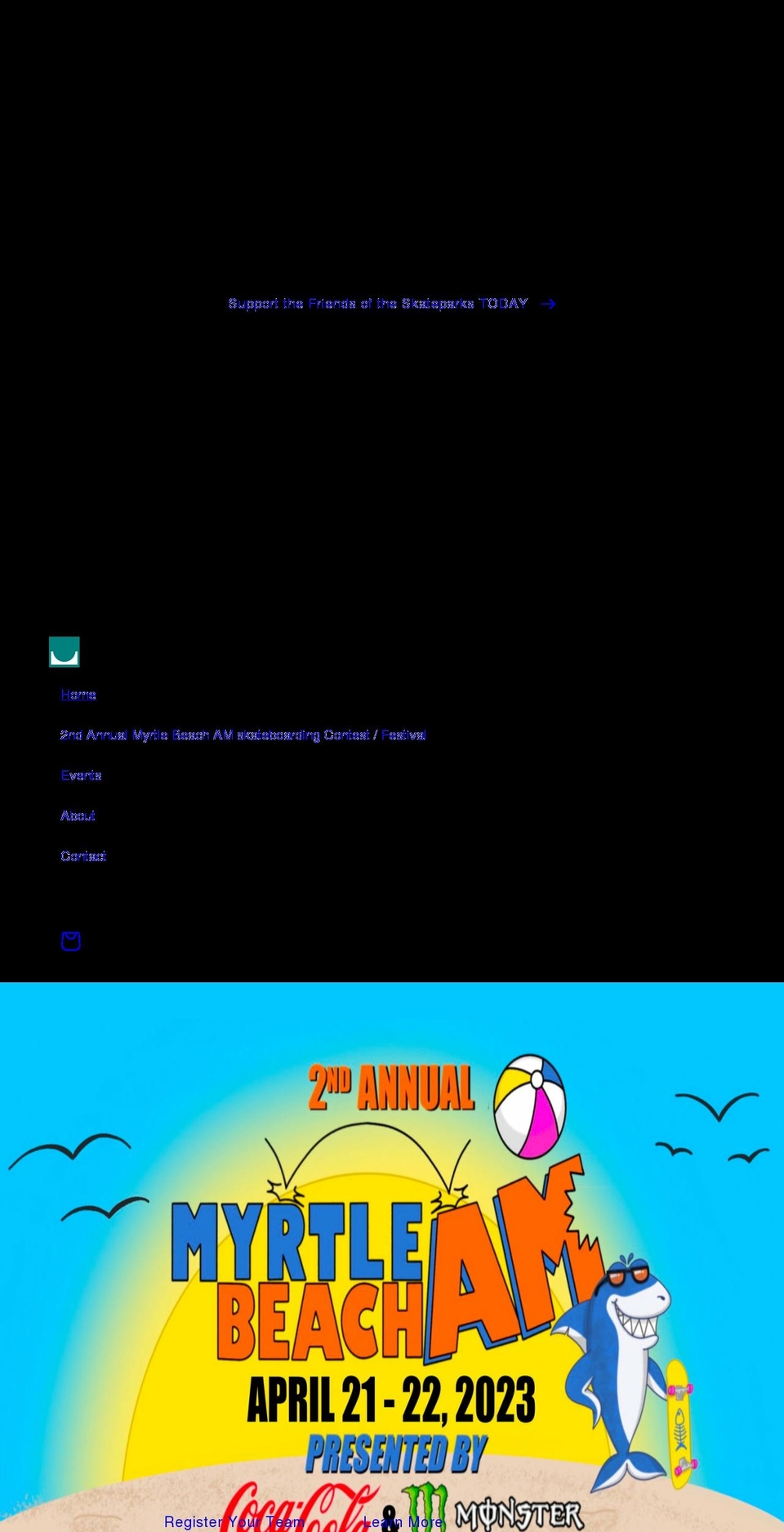 friendsoftheskateparks.org shopify website screenshot
