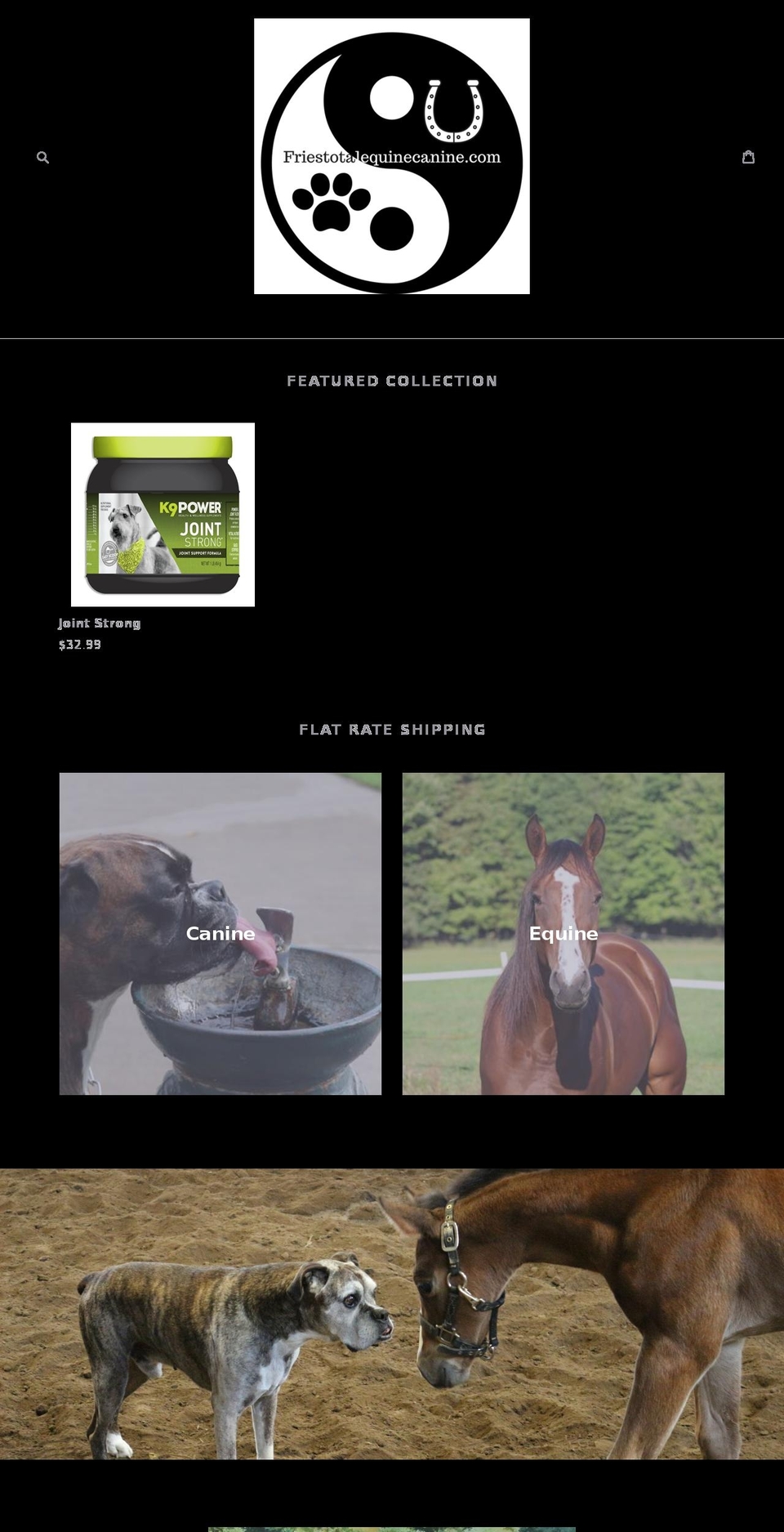 friestotalequine.com — Shopify storefront screenshot