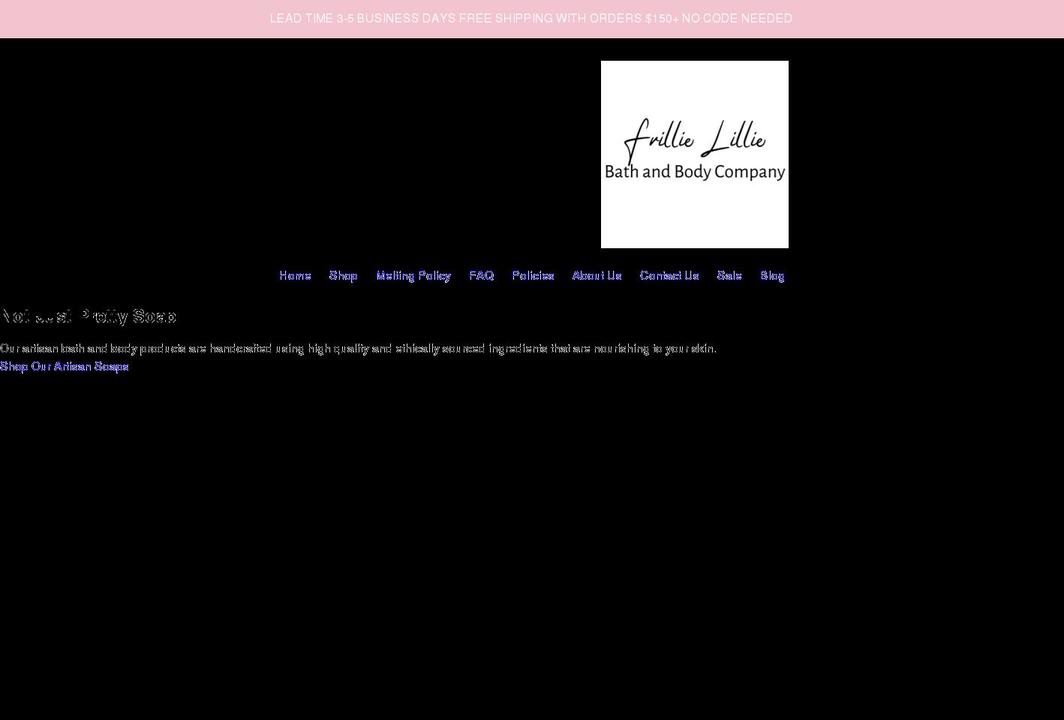 frillielillie.com shopify website screenshot