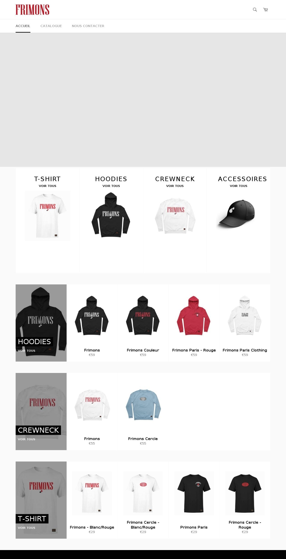 frimons.com — Shopify storefront screenshot