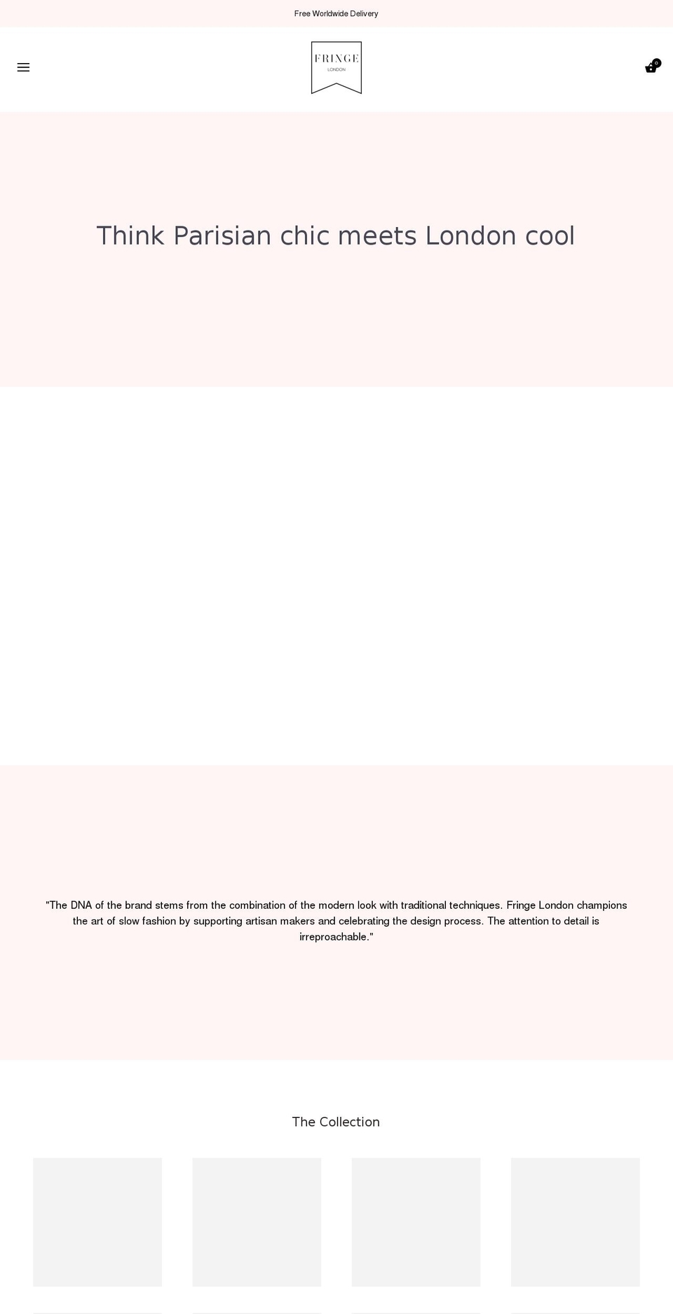 fringe-london.com — Shopify storefront screenshot