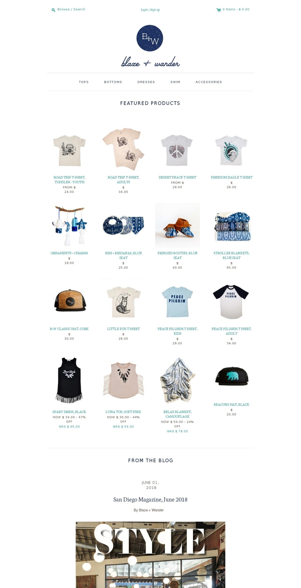 theme-update-blaze-and-wander Shopify theme site example fringedfox.com