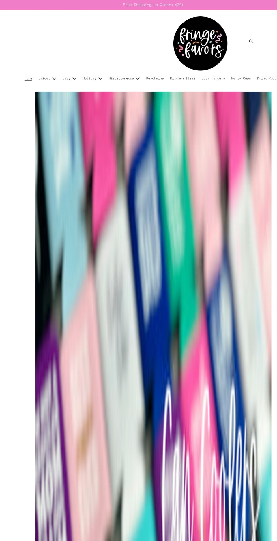 fringefavors.com shopify website screenshot