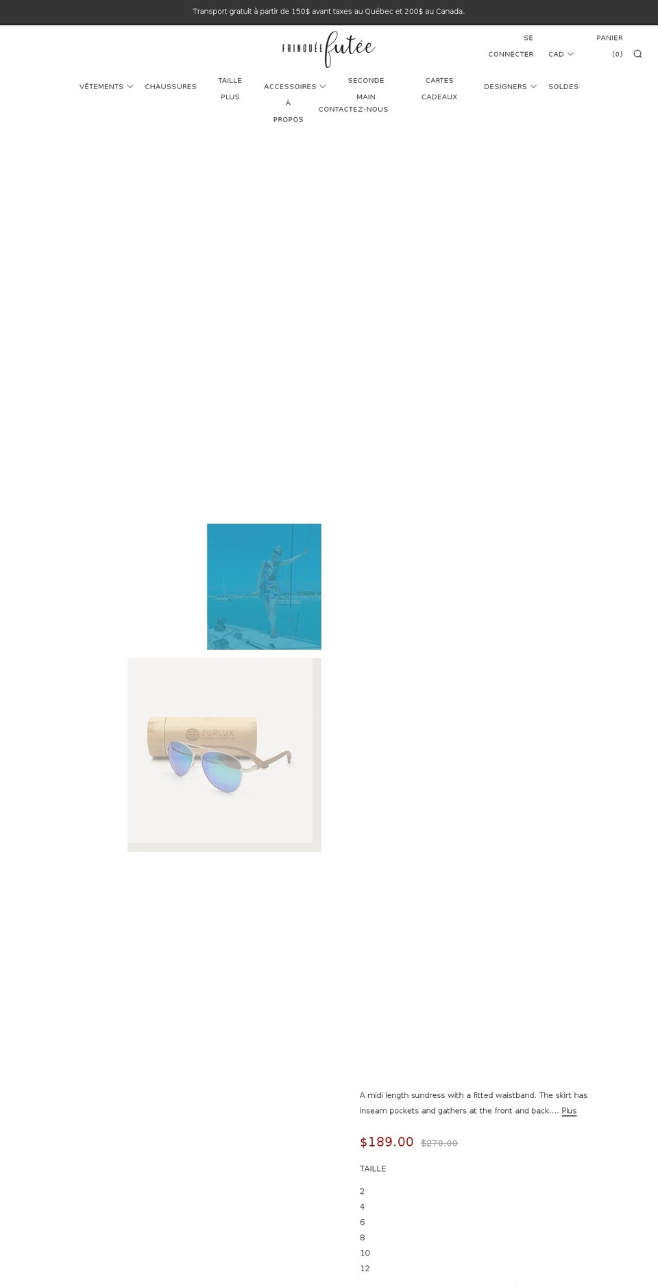 fringueefutee.com shopify website screenshot