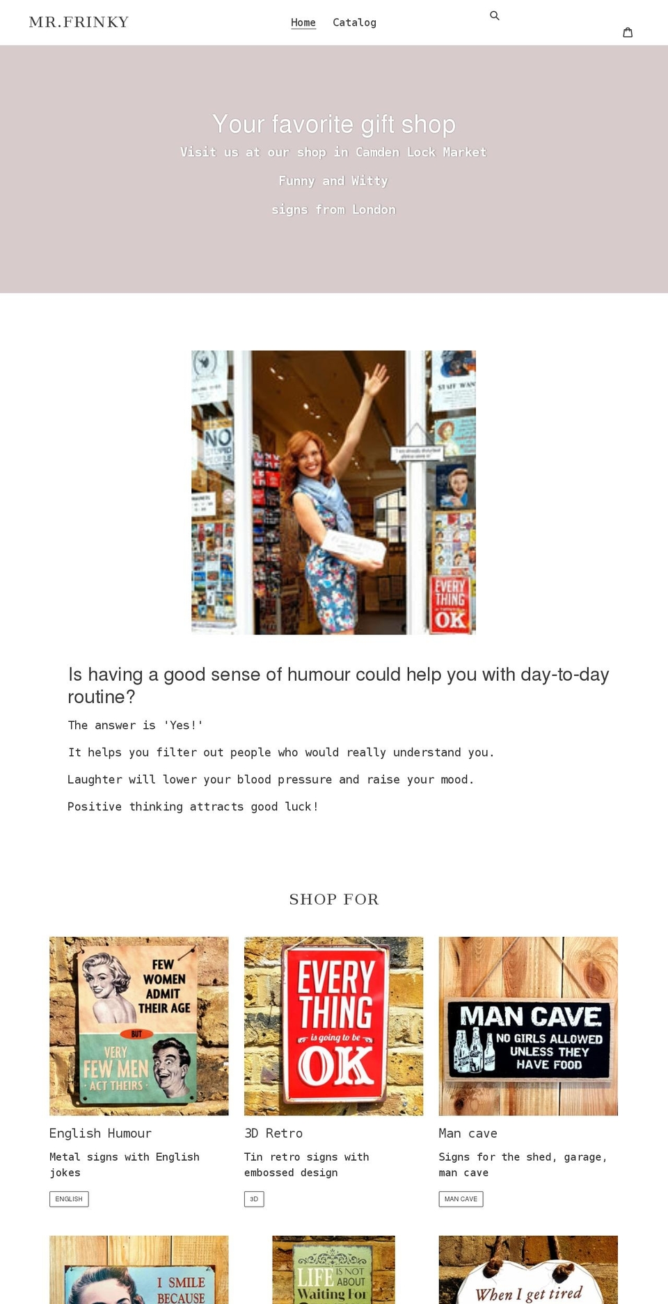 frinky.shop shopify website screenshot
