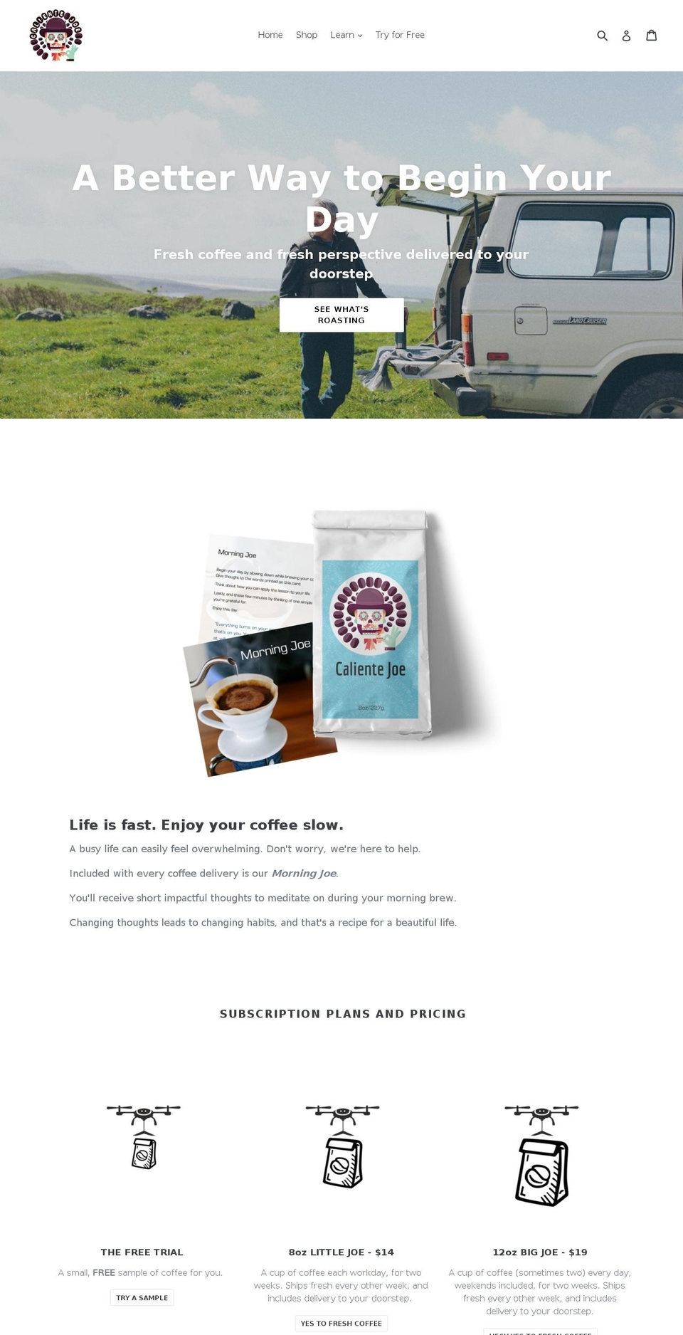 friojoe.com shopify website screenshot