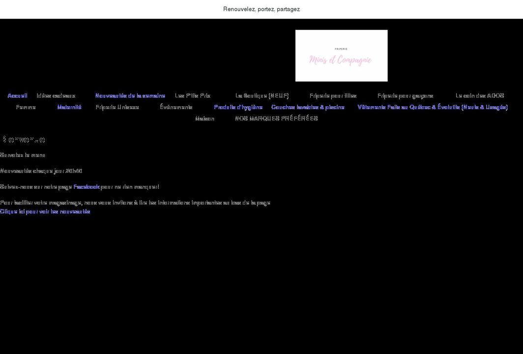 friperieminisetcompagnie.ca shopify website screenshot