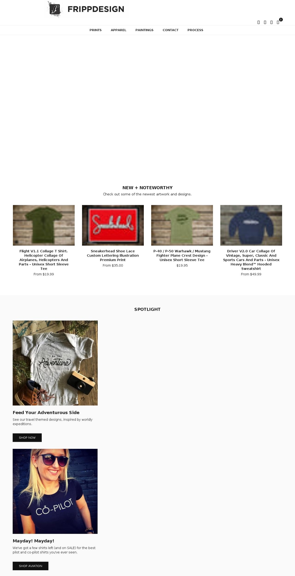 frippdesign.com shopify website screenshot