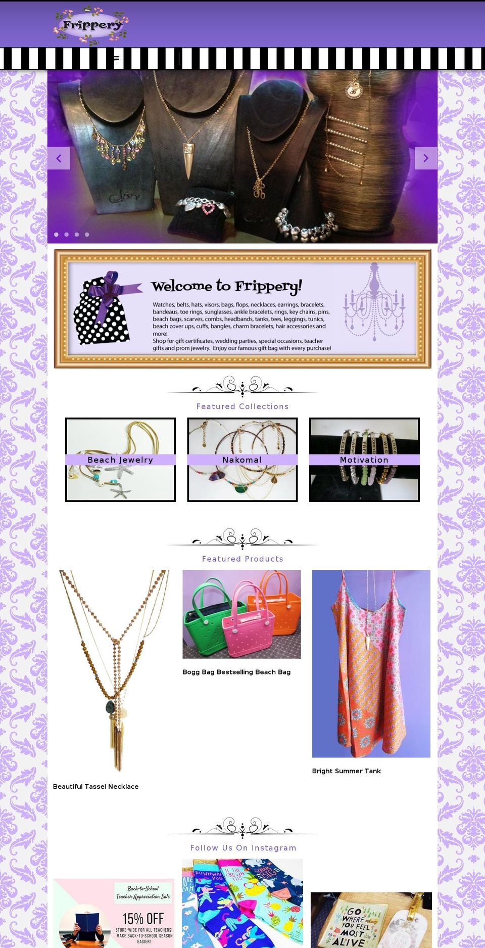 fripperyny.com — Shopify storefront screenshot