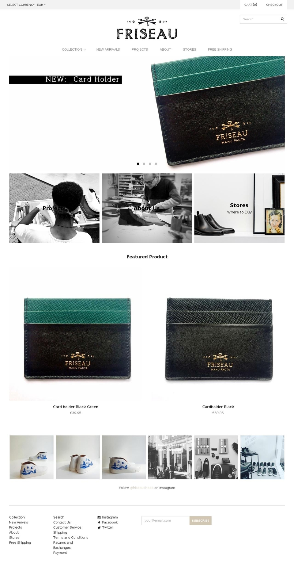 friseau.com shopify website screenshot