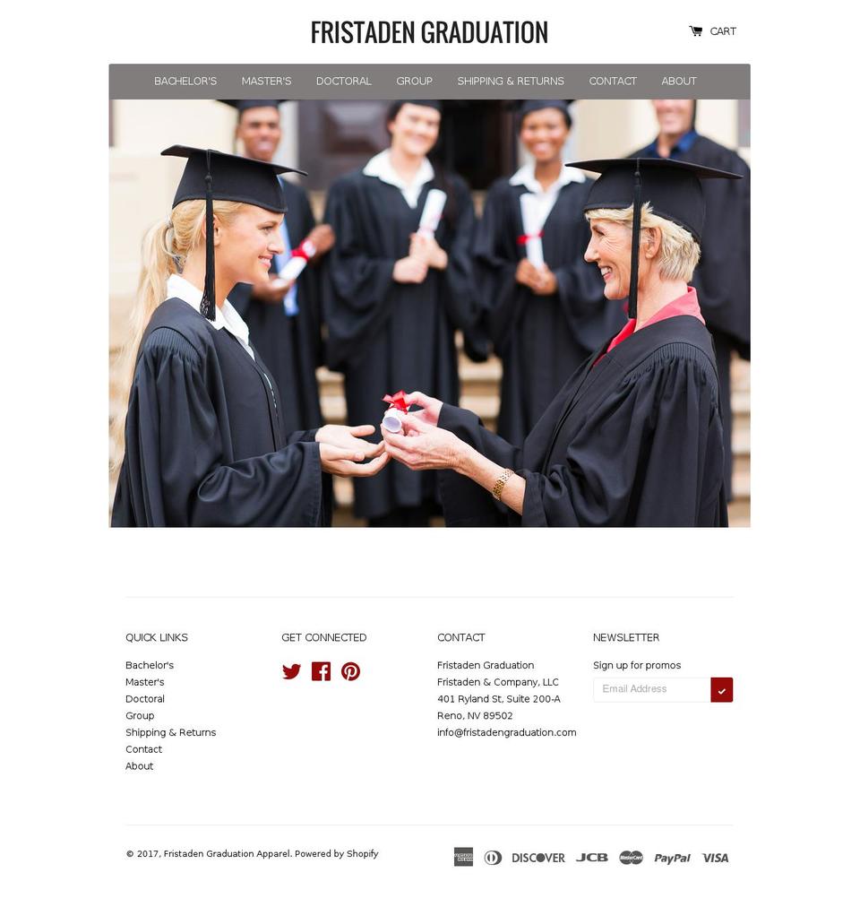 fristadenllc.com shopify website screenshot