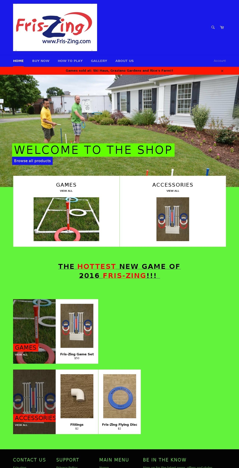 friszing.com shopify website screenshot