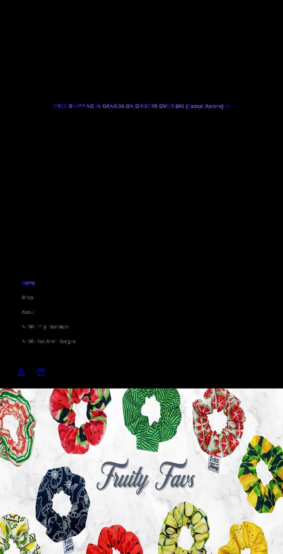 fritzandfancy.ca shopify website screenshot