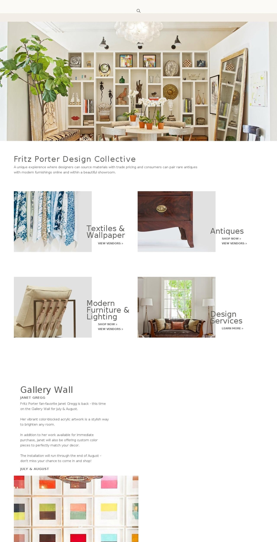 fritzporter.com shopify website screenshot
