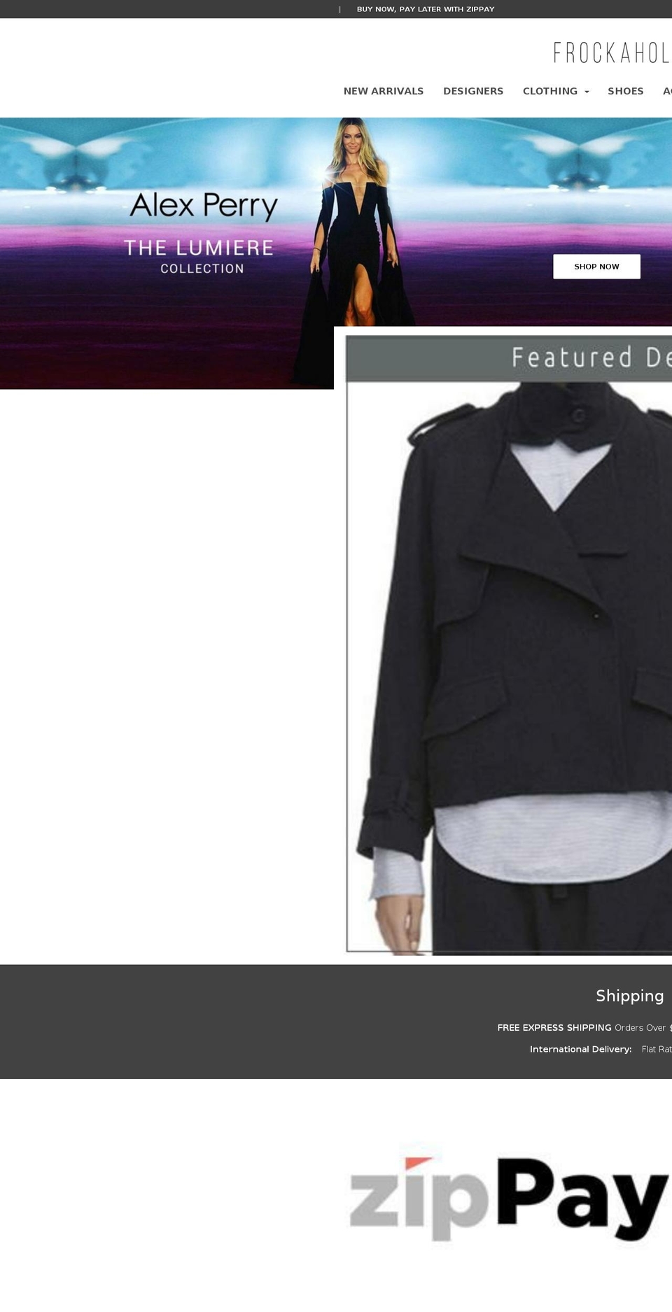 frockoholics.com shopify website screenshot