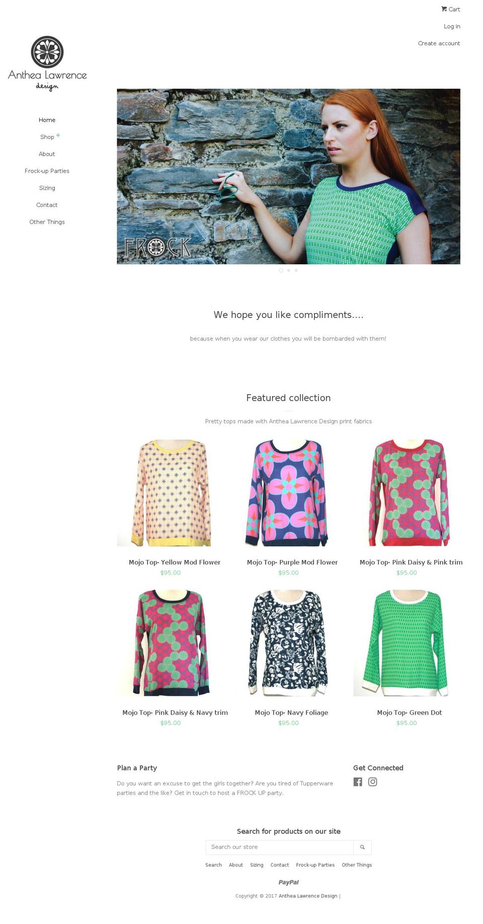 frockup.co.nz shopify website screenshot