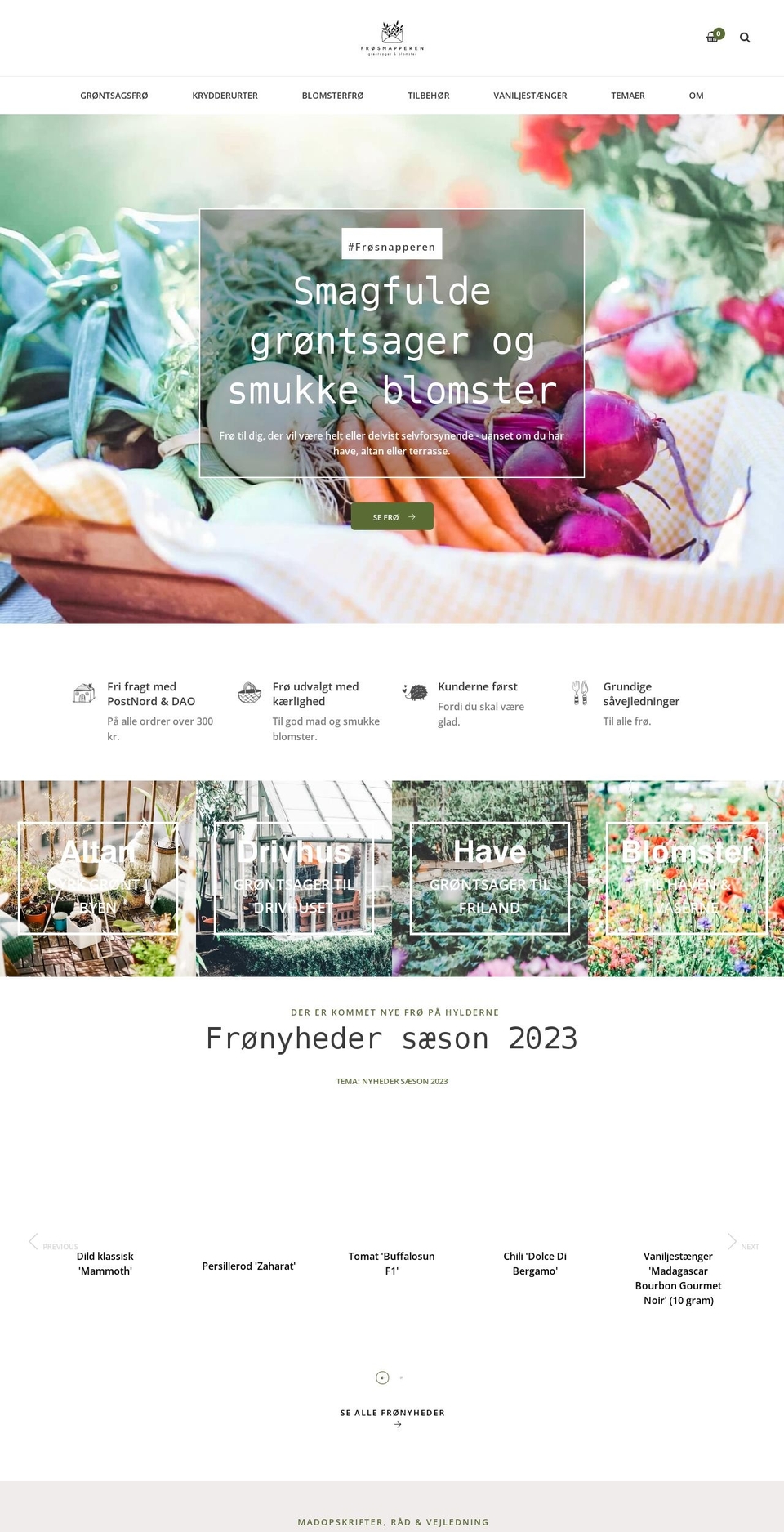 froesnapperen.dk shopify website screenshot