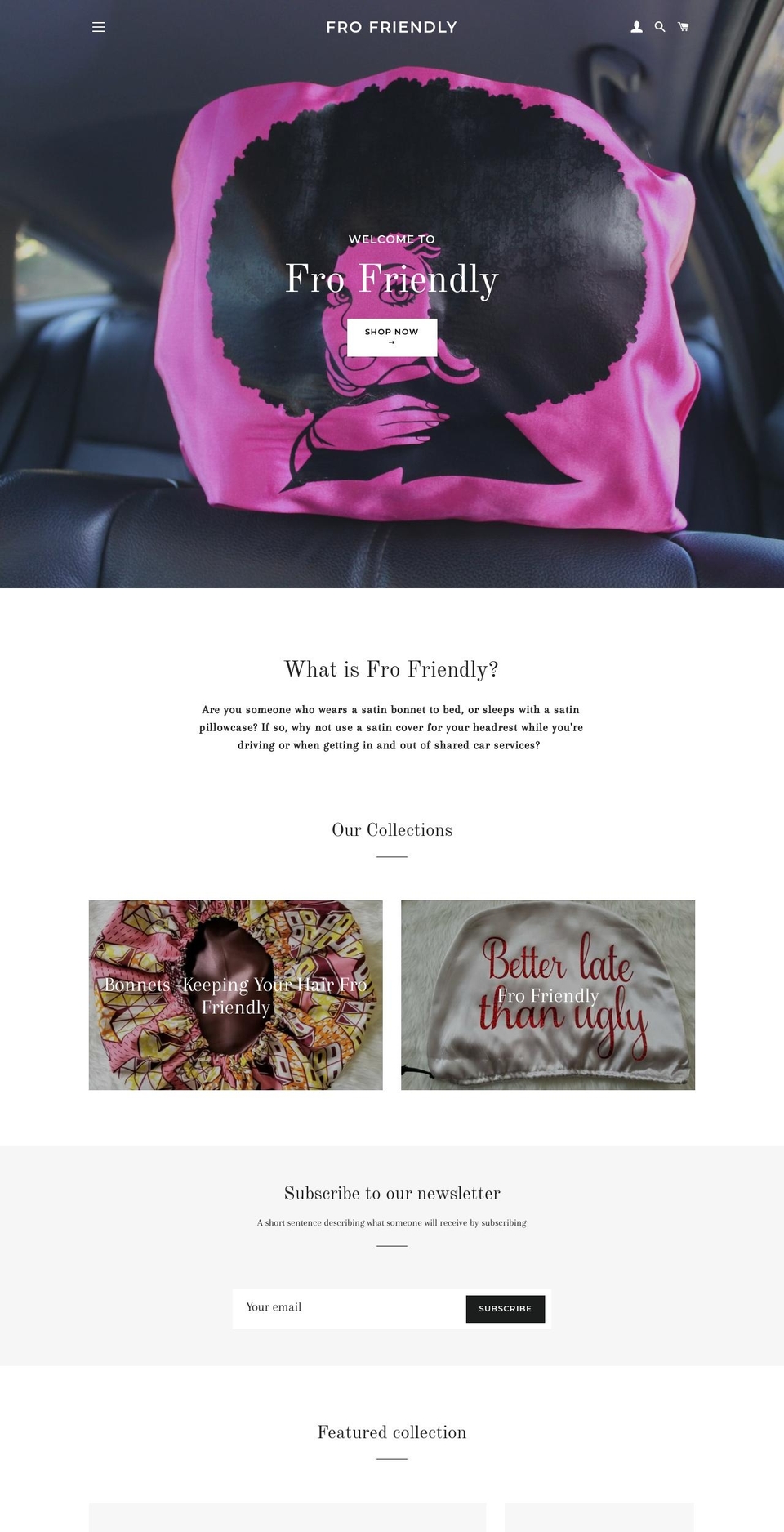 frofriendly.com — Shopify storefront screenshot