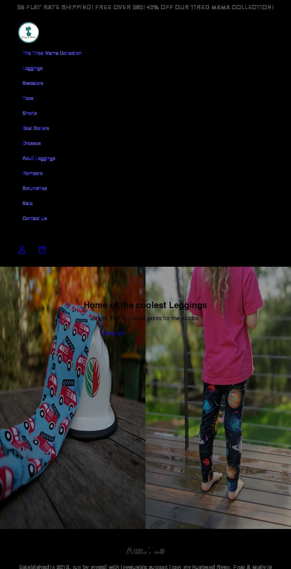 frogandmolly.com.au shopify website screenshot