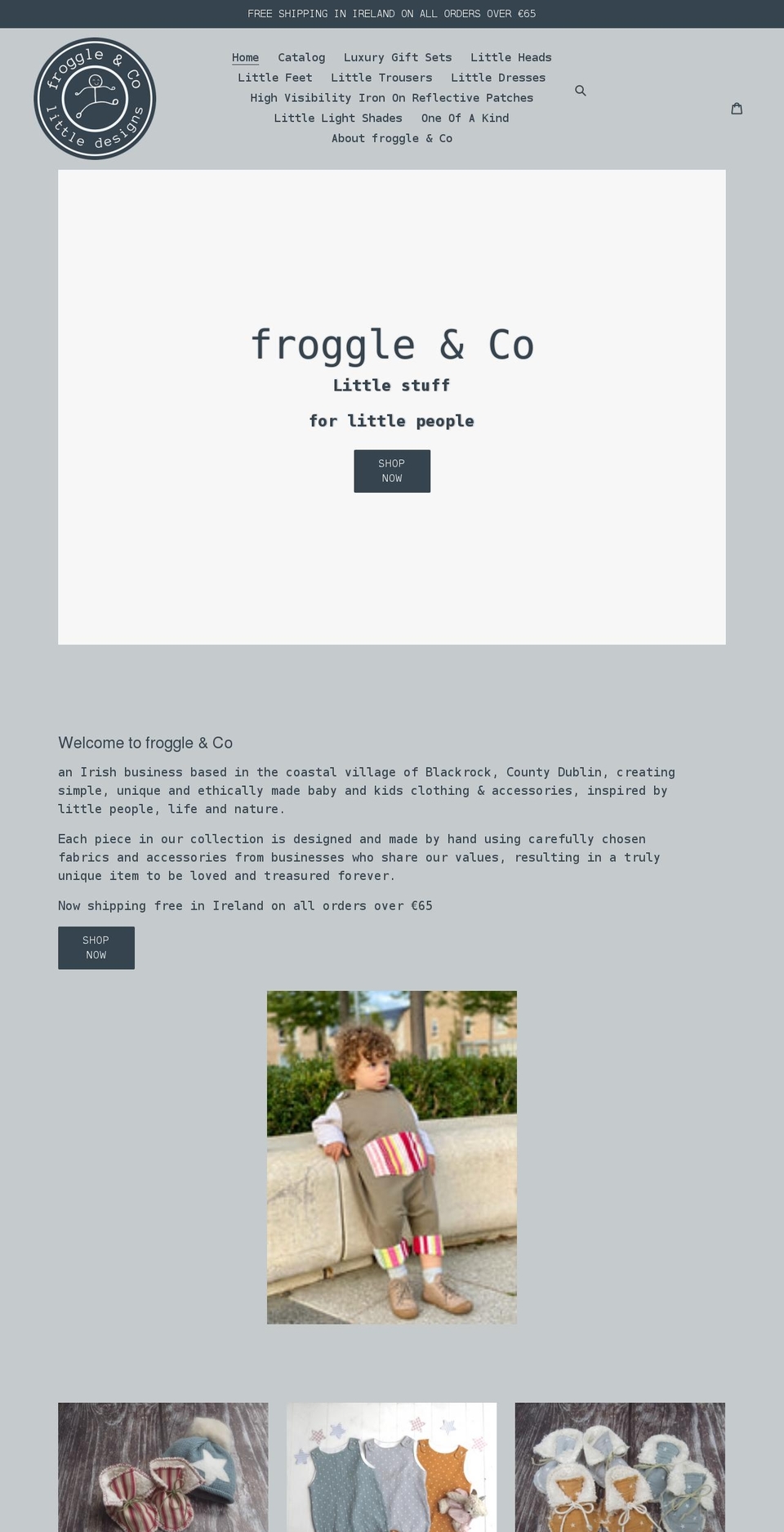 froggleandco.com shopify website screenshot