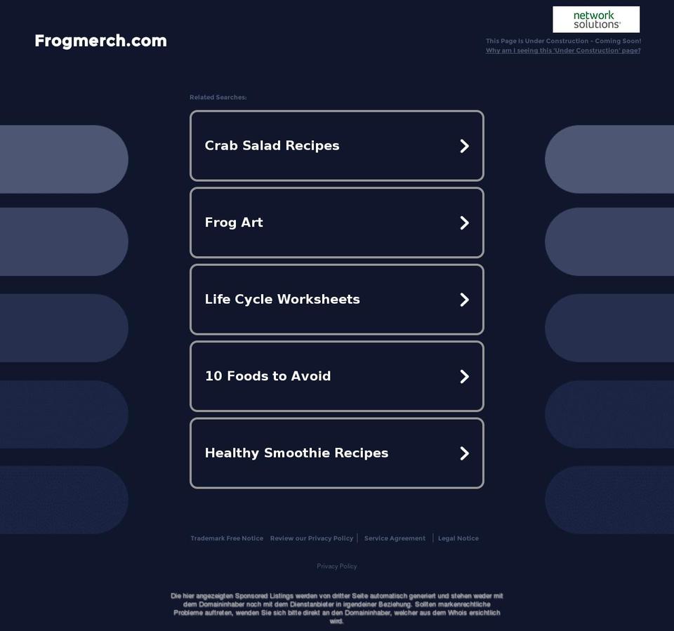 frogmerch.com — Shopify storefront screenshot