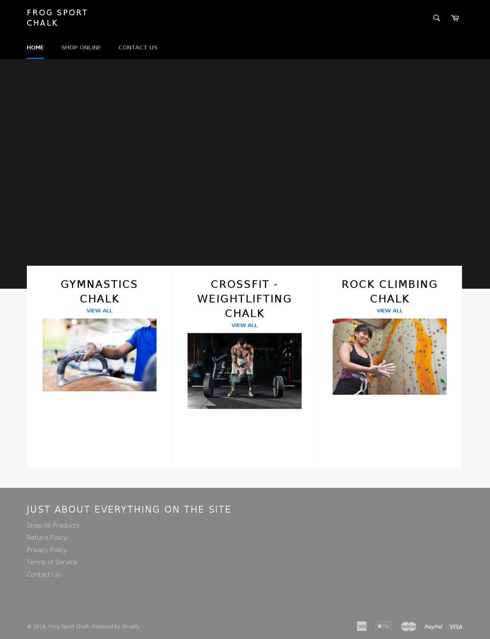 frogsportchalk.com shopify website screenshot