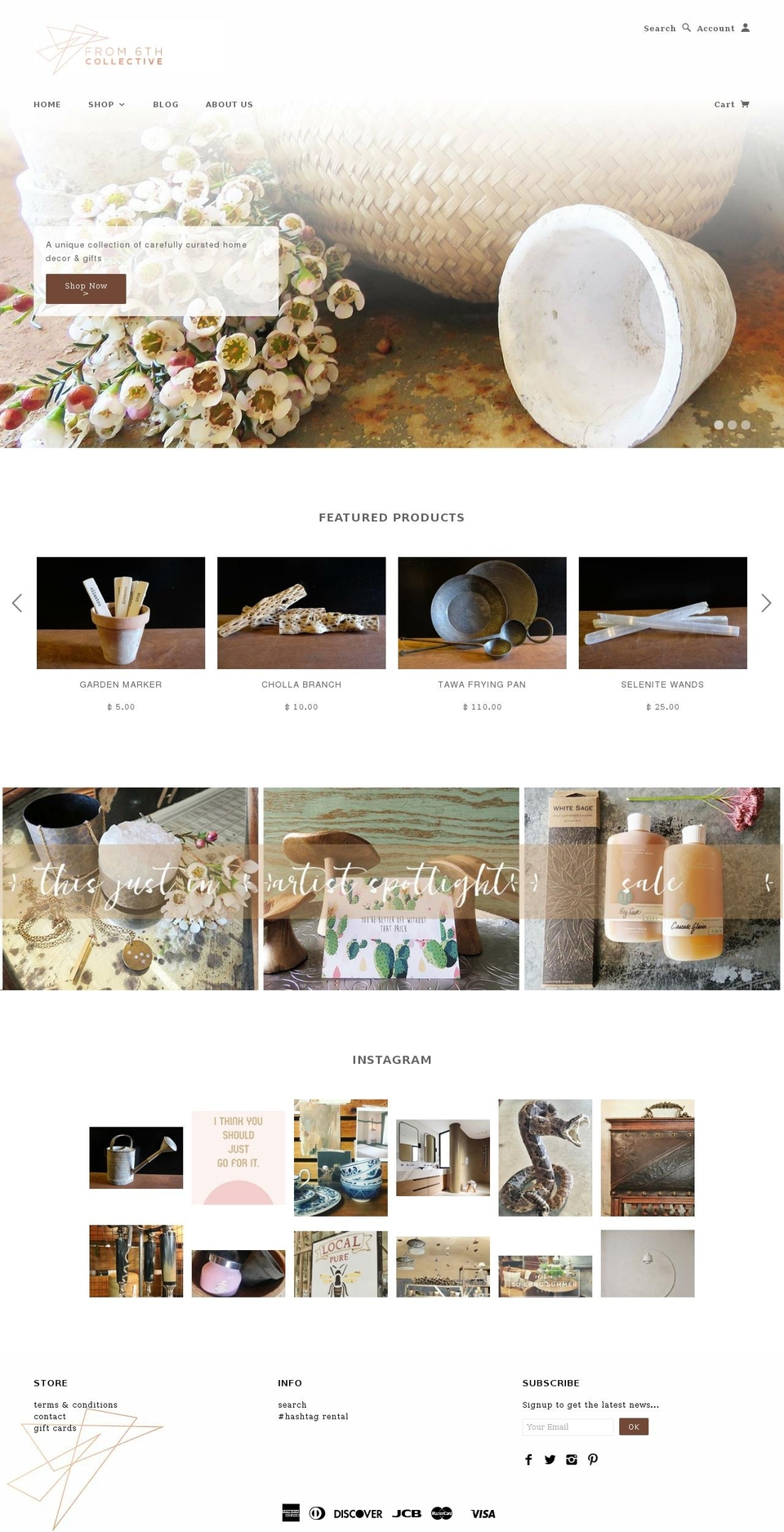 from6thcollective.com — Shopify storefront screenshot
