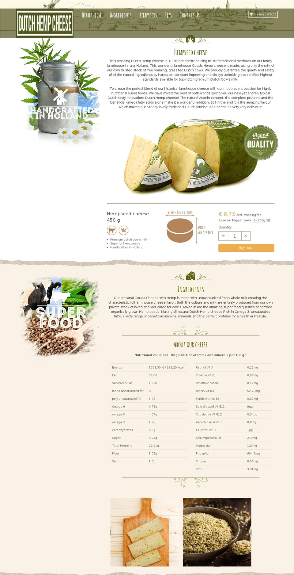 fromagedechanvre.com shopify website screenshot