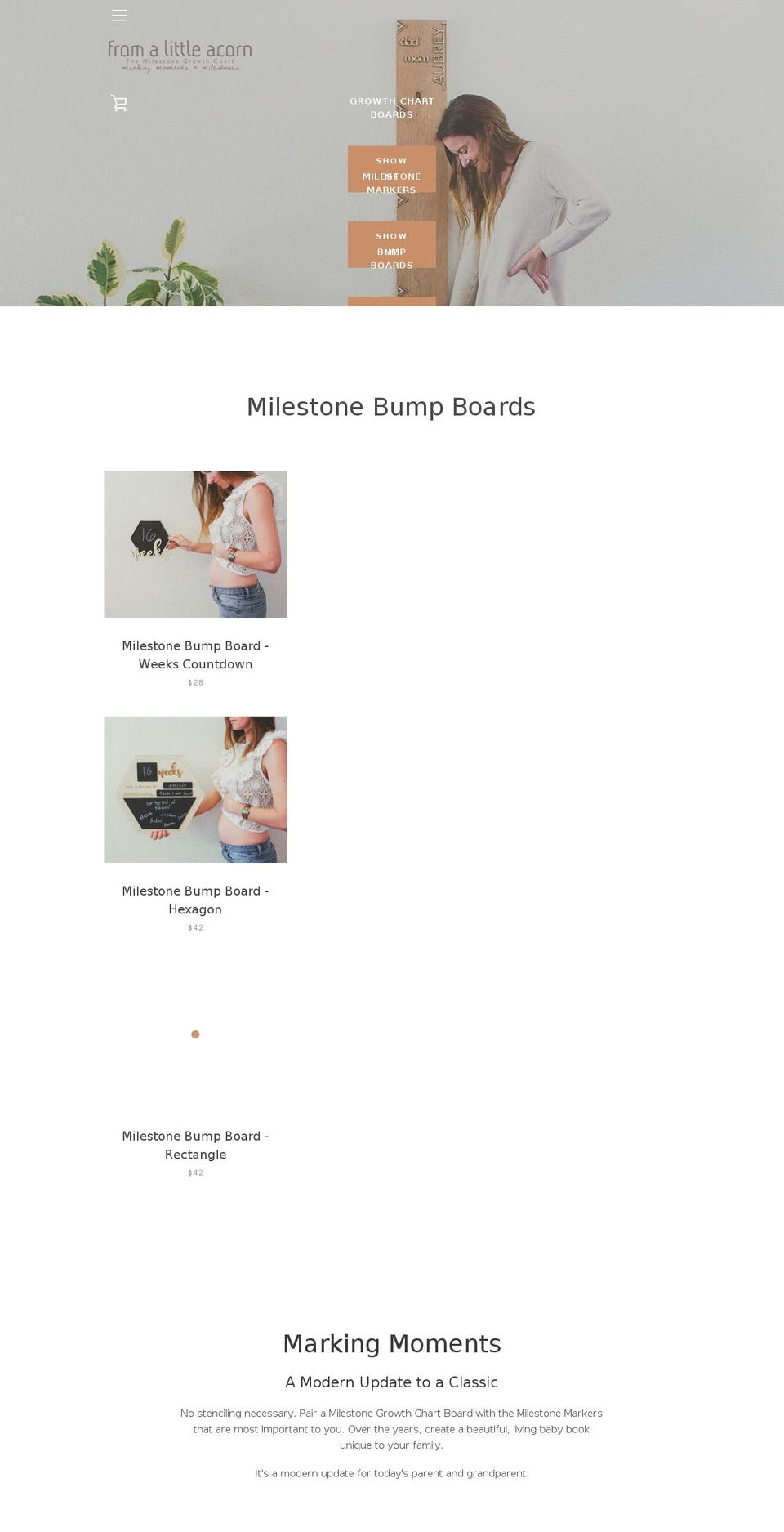 fromalittleacorn.com — Shopify storefront screenshot