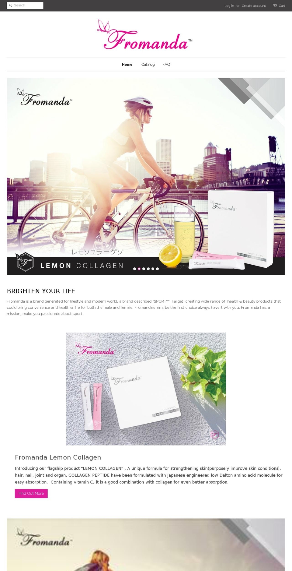 fromanda.com — Shopify storefront screenshot