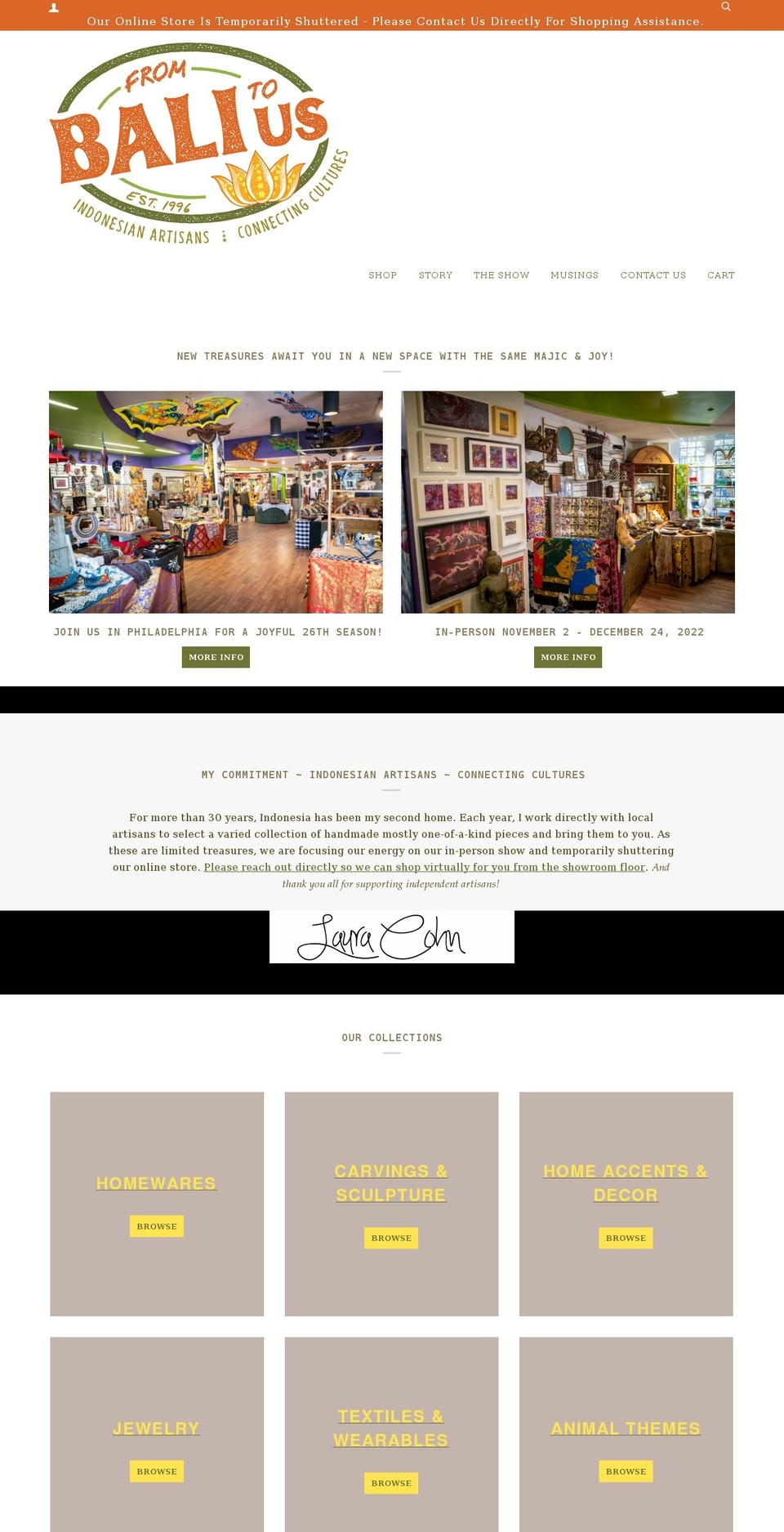 frombalitous.com shopify website screenshot