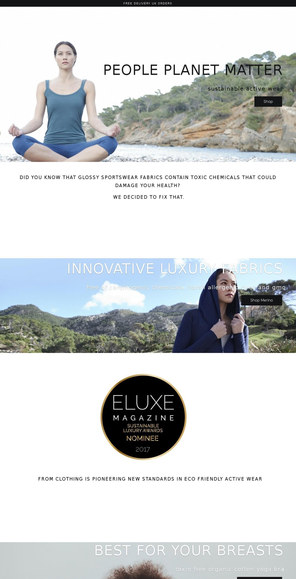 fromclothing.net shopify website screenshot