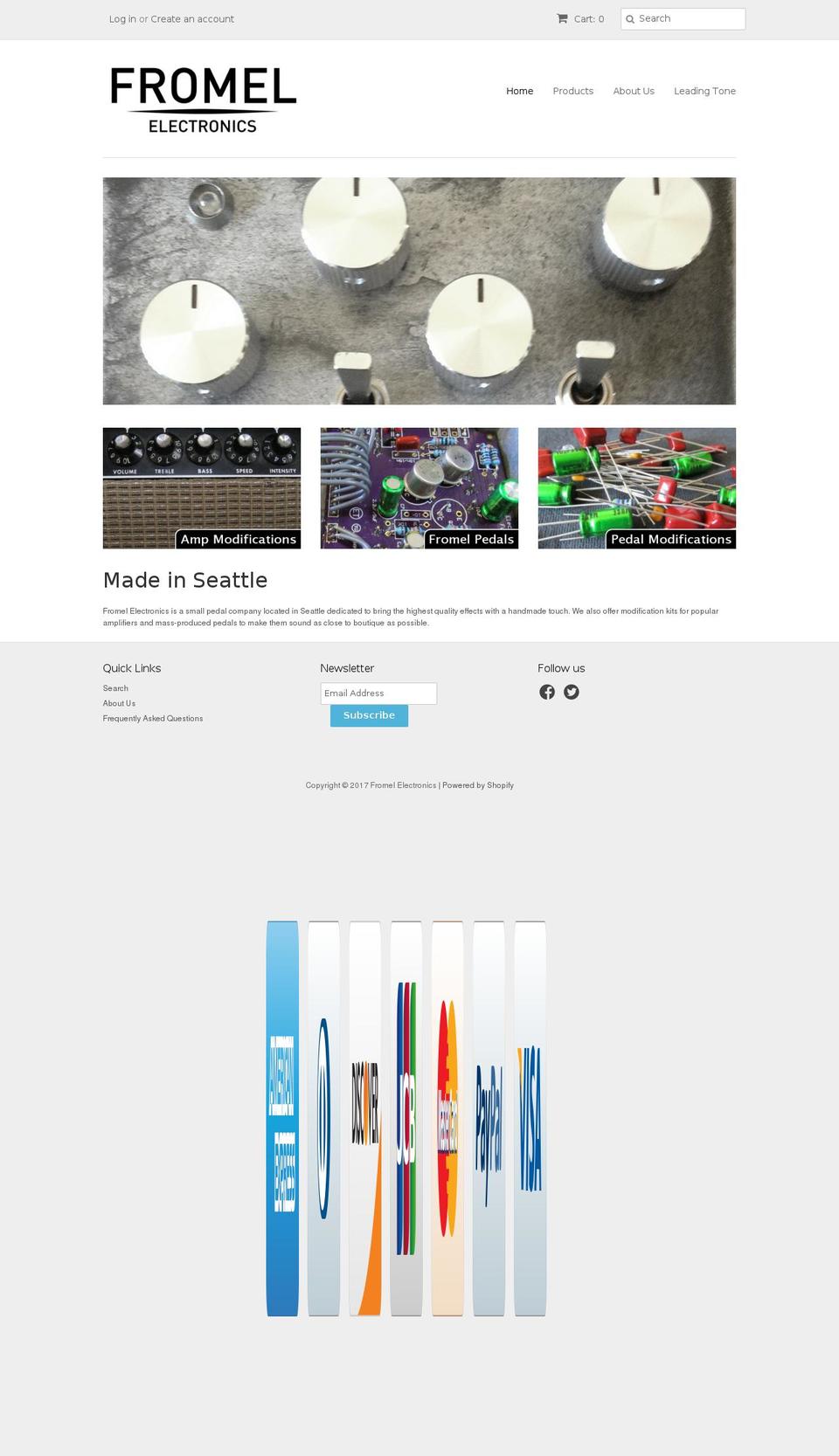 fromelelectronics.com shopify website screenshot