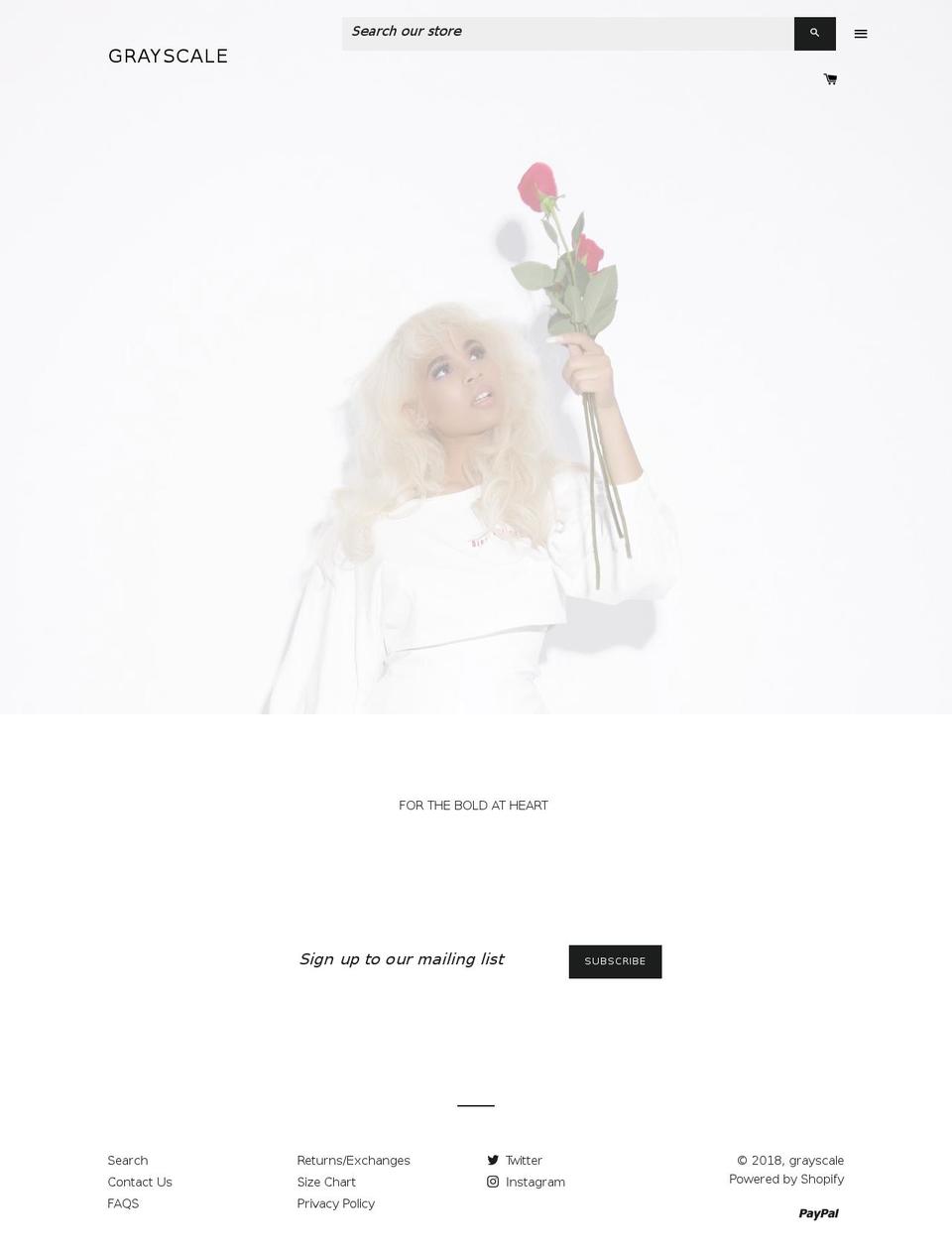 fromgrayscale.com shopify website screenshot