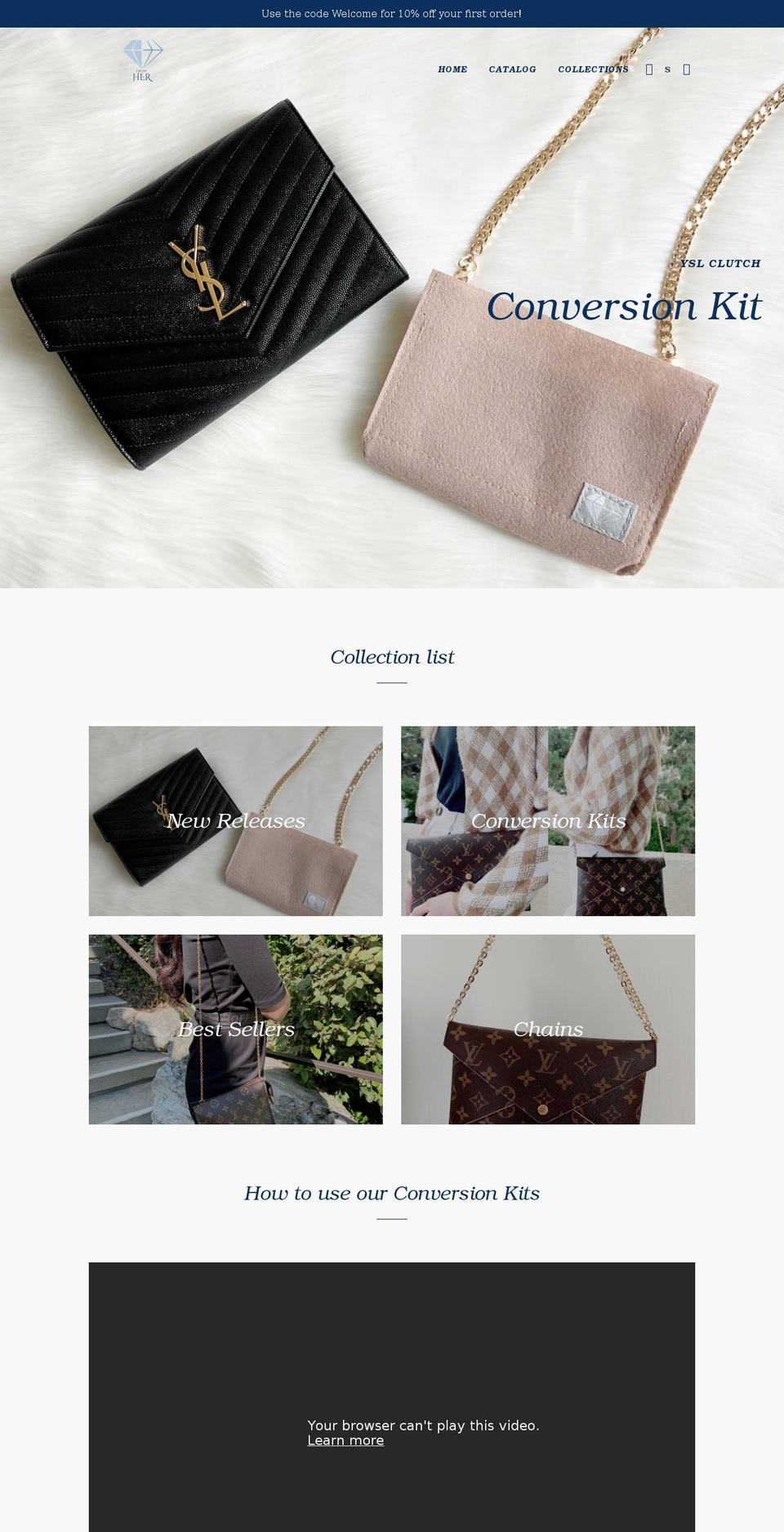 fromher.shop shopify website screenshot