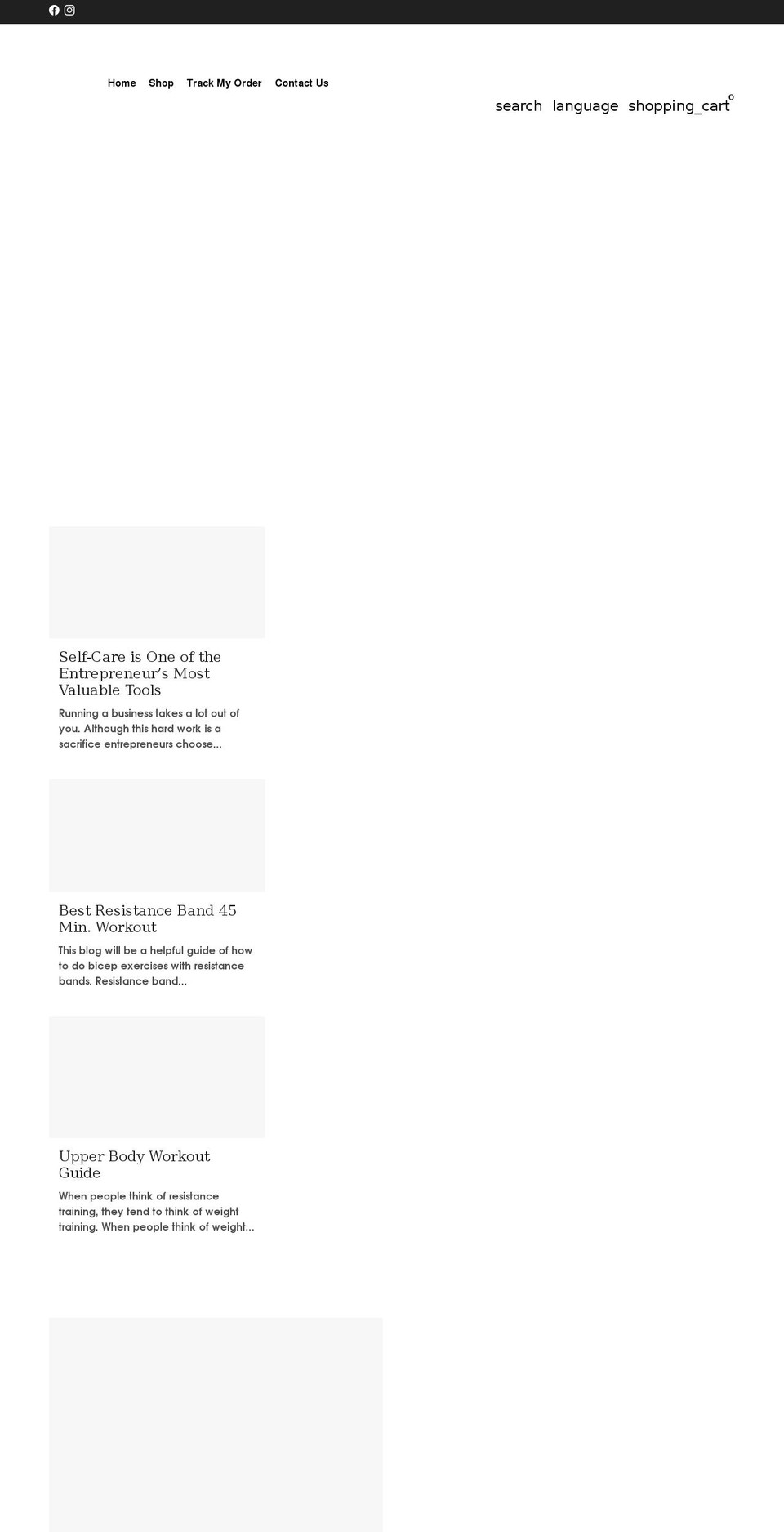 fromhomefitness.com shopify website screenshot